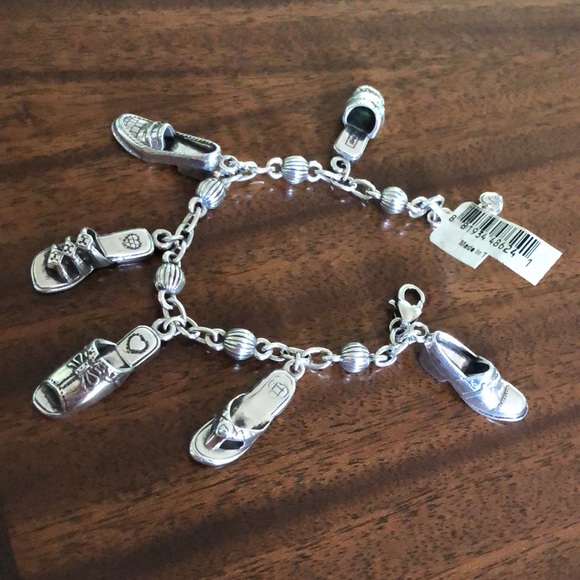 NWT Brighton retired “I Love Shoes” Charm Bracelet - Picture 10 of 12